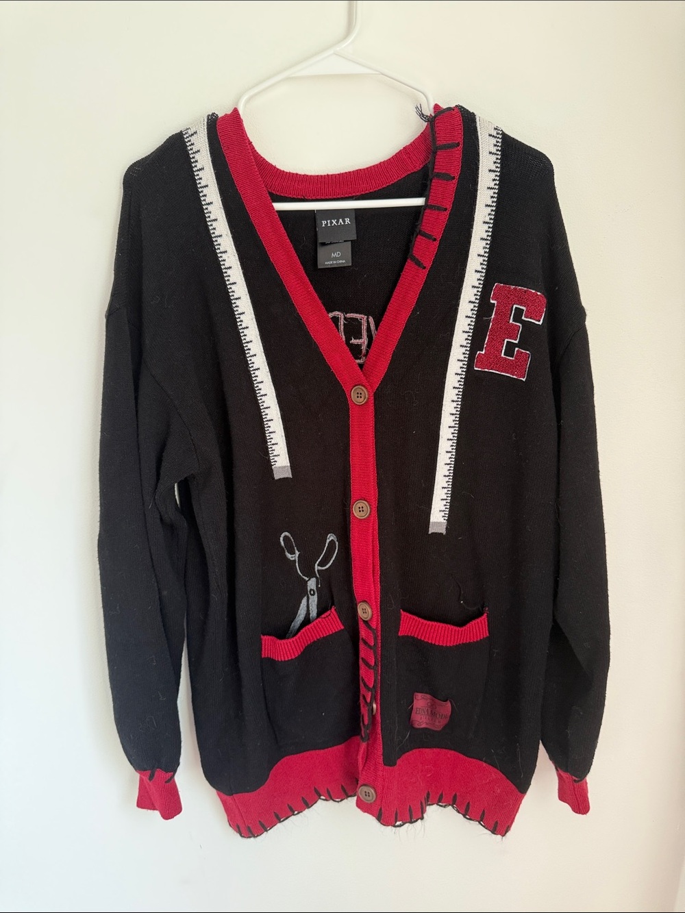 Pixar Black & Red 'I Never Look Back' Graphic Sweater